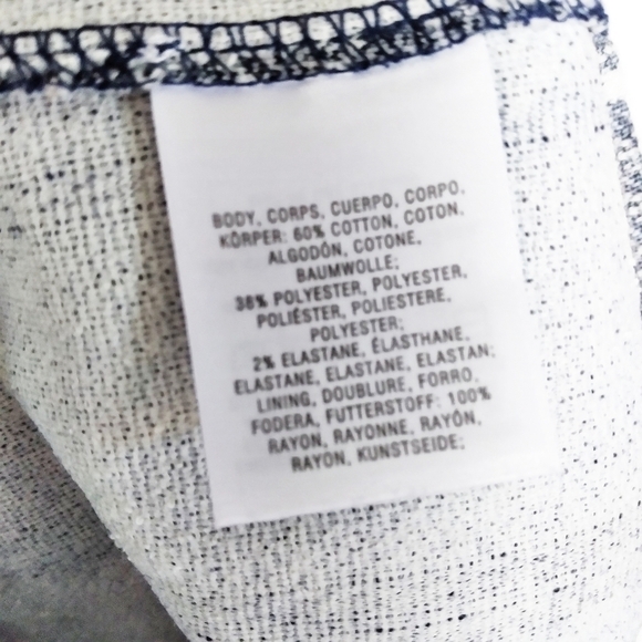 Anthropologie Maeve Blue and White Faux Wrap Dress - Picture 6 of 7